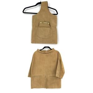 Bonnie Cashin Design Sills & Co Cashin Carry Tote Bag + Matching Suede Top Tan